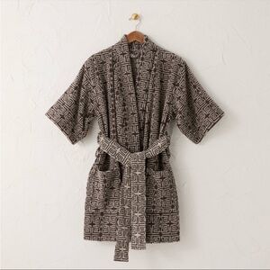 Opalhouse Ethel Robe Black/White